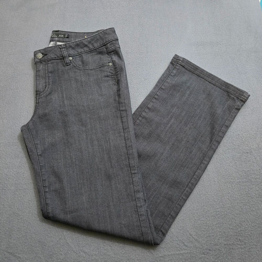PrAna Women 8/29R Black Mid Rise Jada Bootcut Jeans